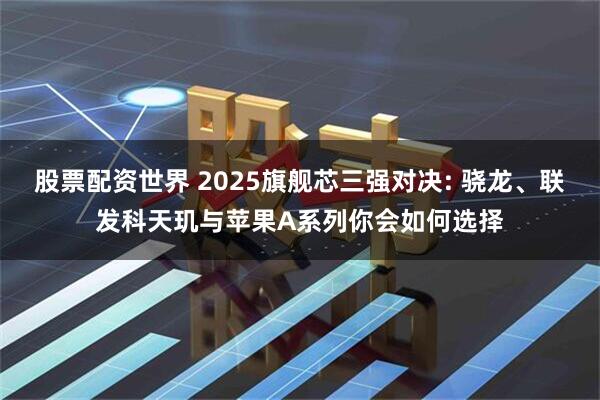股票配资世界 2025旗舰芯三强对决: 骁龙、联发科天玑与苹果A系列你会如何选择